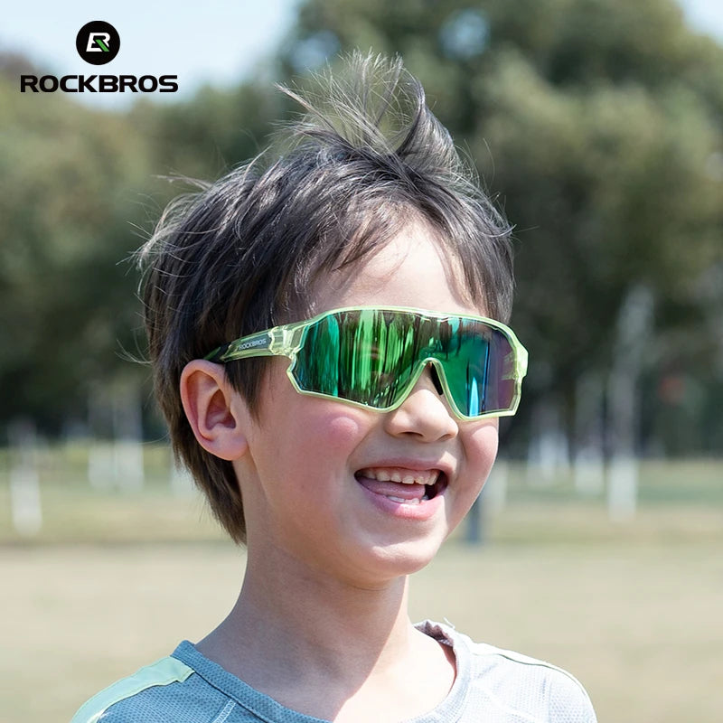 Rockbros Polarized Cycling Sunglasses For Kids Adults UV Protection