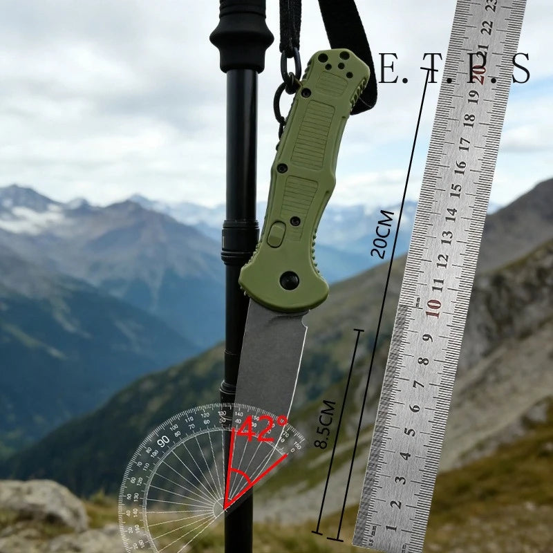 DIY Folding Pocket Knife Drop Point Blade Camping Tool
