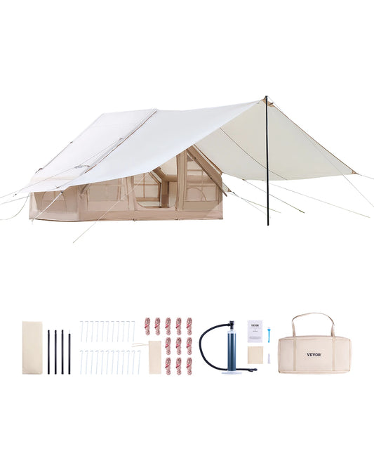 SucceBuy Inflatable Camping Tent With Hand Pump Easy Setup