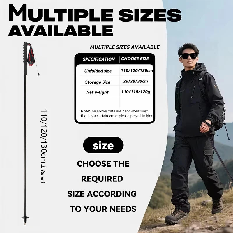 Okhealing Ultralight Carbon Fiber Antishock Trekking Poles