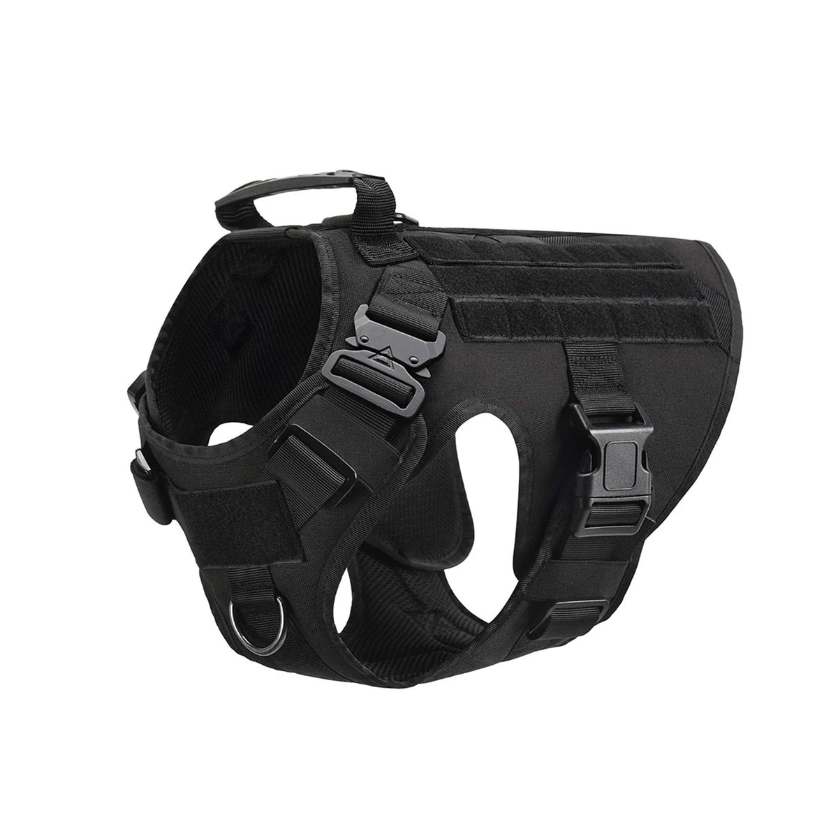 Tactical Nylon Dog Harness With Padded Support During Walks