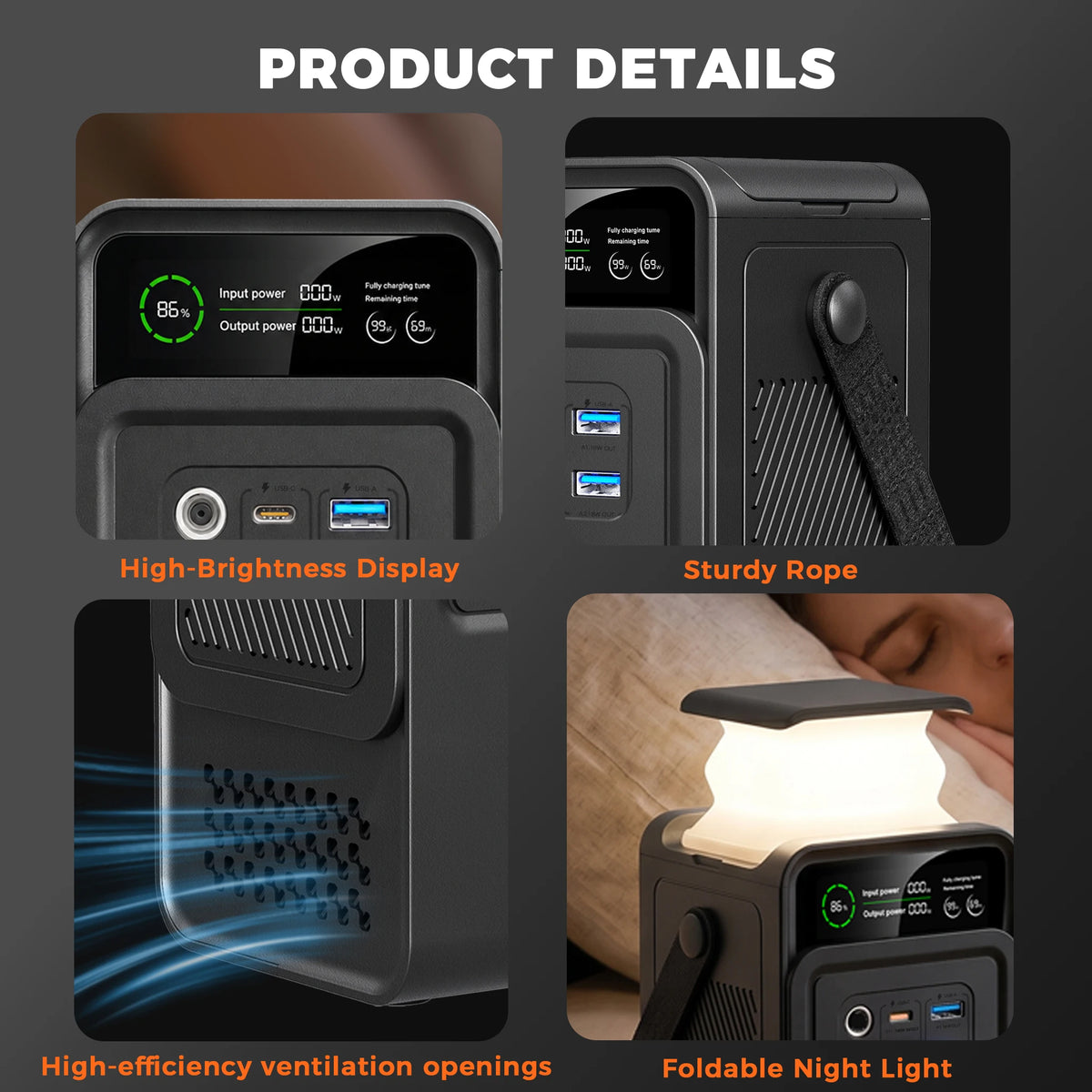 CtoliTY 200W Power Station 192Wh Lifepo4 Portable Power Bank