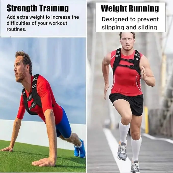 Adjustable Weighted Vest For Workouts And Strength Training