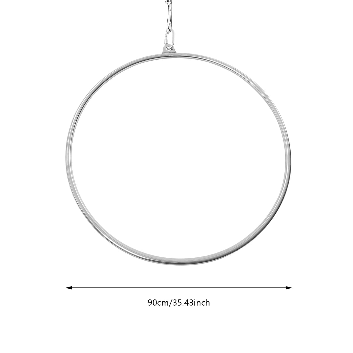 Stainless Steel Aerial Hoop For Yoga And Home Gym Fitness