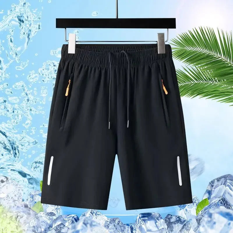 Breathable Quick Dry Ice Silk Performance Gym Shorts