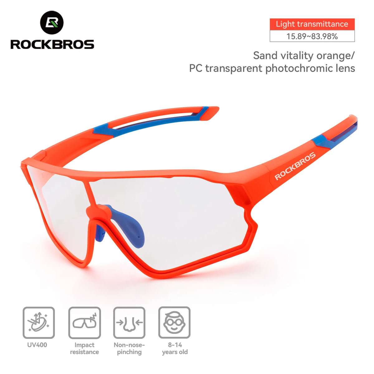 Rockbros Polarized Cycling Sunglasses For Kids Adults UV Protection