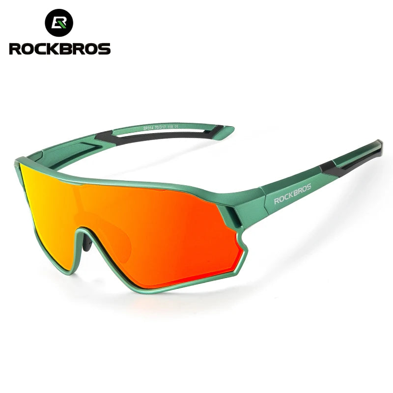 Rockbros Polarized Cycling Sunglasses For Kids Adults UV Protection