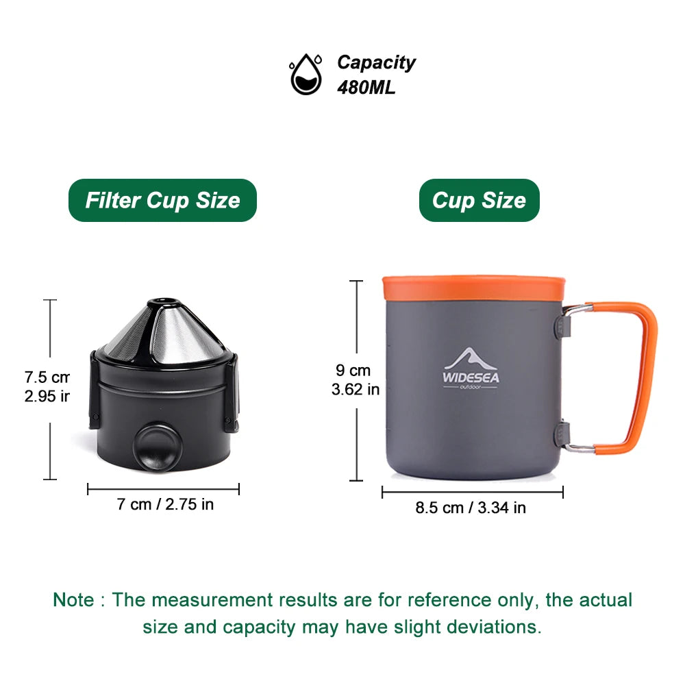 Widesea Lightweight Outdoor Camping Cookware Tableware Set