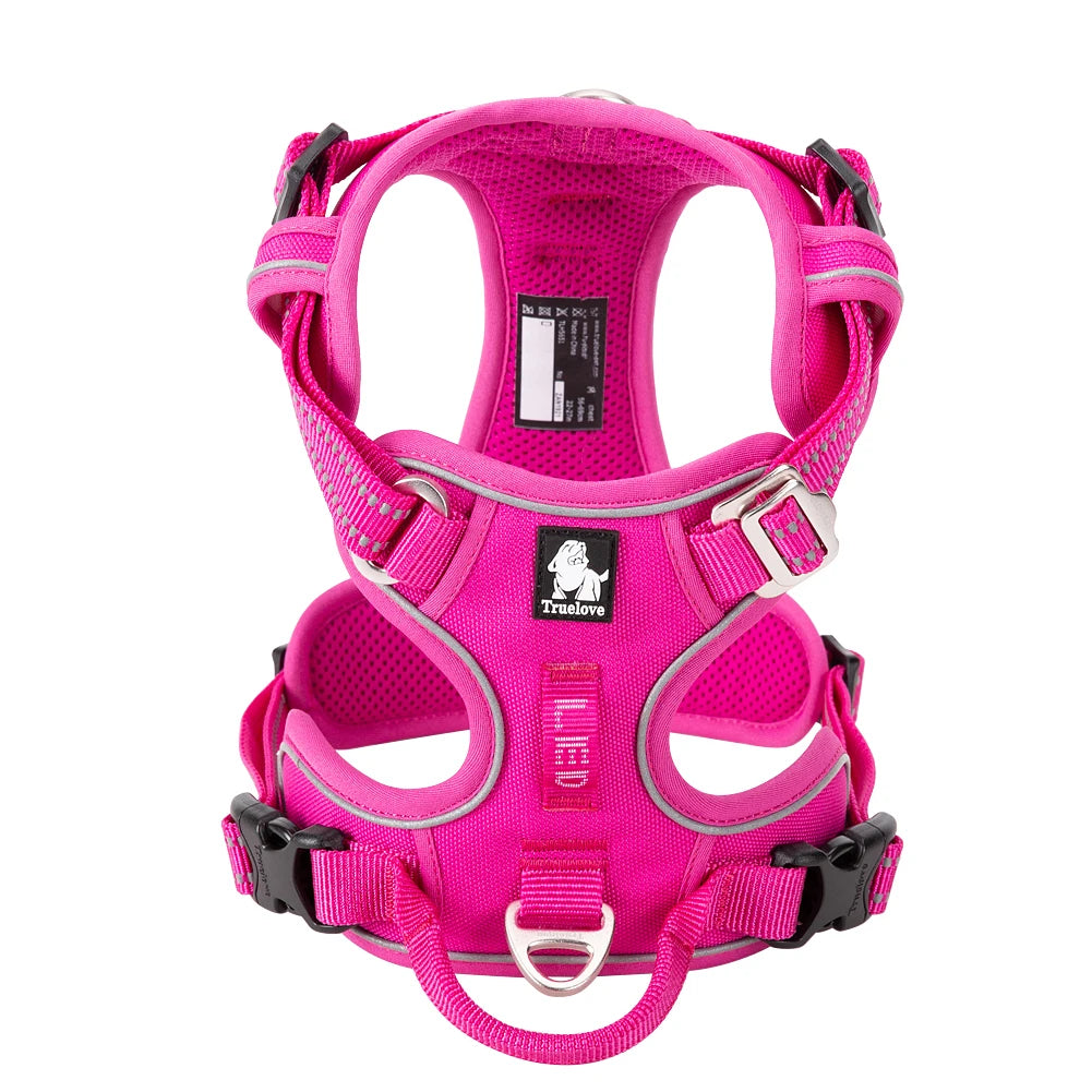 TrueLove Reflective Adjustable No Pull Dog Harness Training Vest