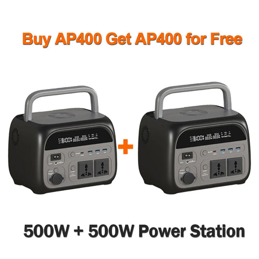 CTOLITY 500W Portable Power Station With 345Wh LiFePO4 Battery