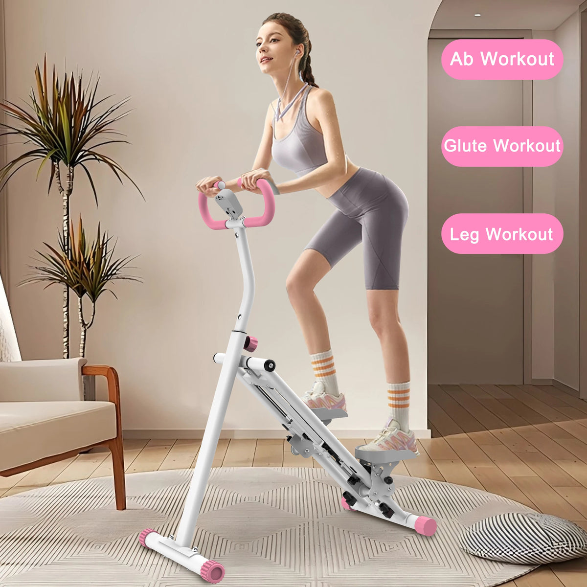 Vertical Climber Machine With Adjustable Resistance For Home Workouts