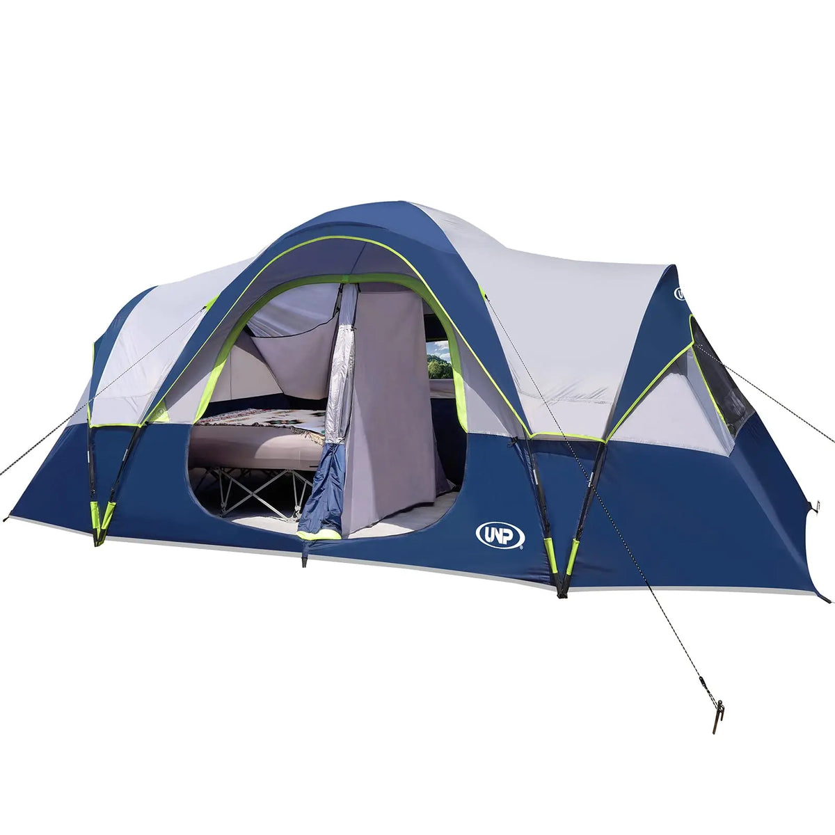 UNP Family Camping Tent With Two Rooms And Privacy Divider