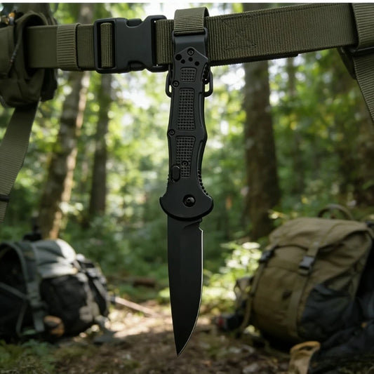 DIY Folding Pocket Knife Drop Point Blade Camping Tool