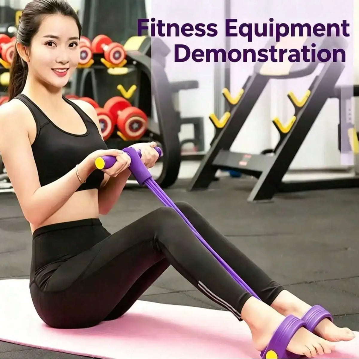 Heavy Duty Latex Pedal Resistance Bands For Home Gym