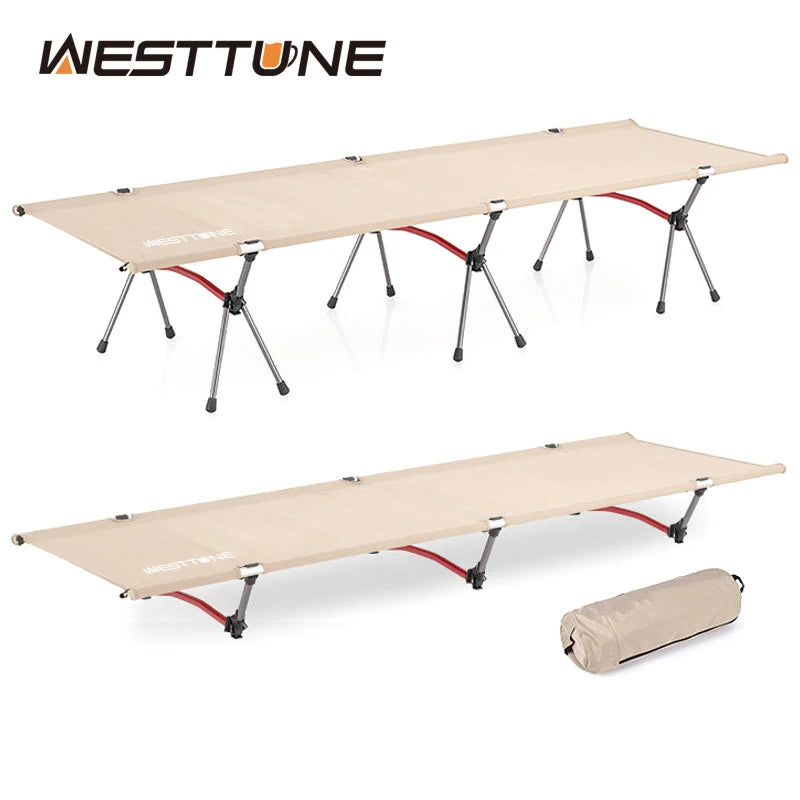 Westtune Portable Aluminum Folding Marching Bed For Camping