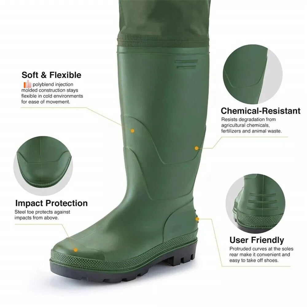 Night Cat Lightweight Waterproof Chest Waders With Boots