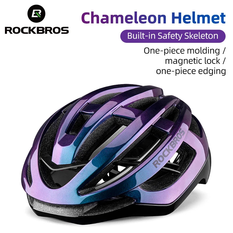 ROCKBROS Adult Road Bike Helmet Lightweight Breathable Shockproof Adjustable