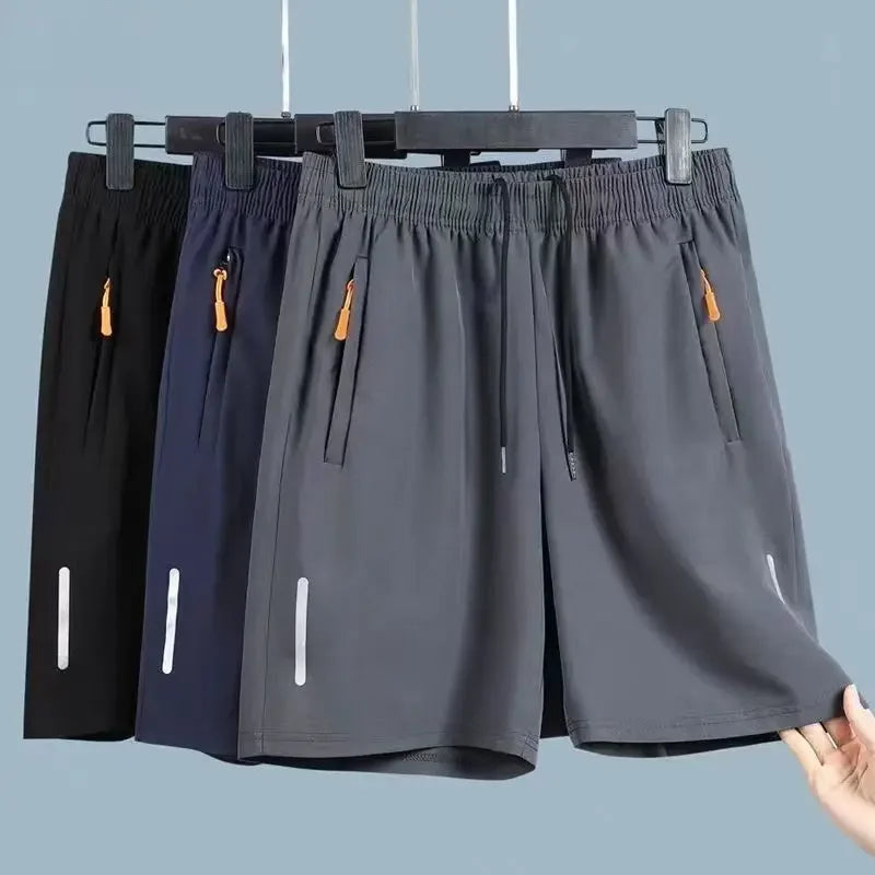 Breathable Quick Dry Ice Silk Performance Gym Shorts