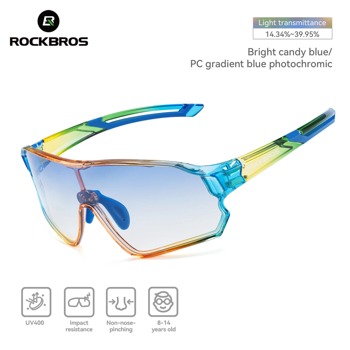 Rockbros Polarized Cycling Sunglasses For Kids Adults UV Protection