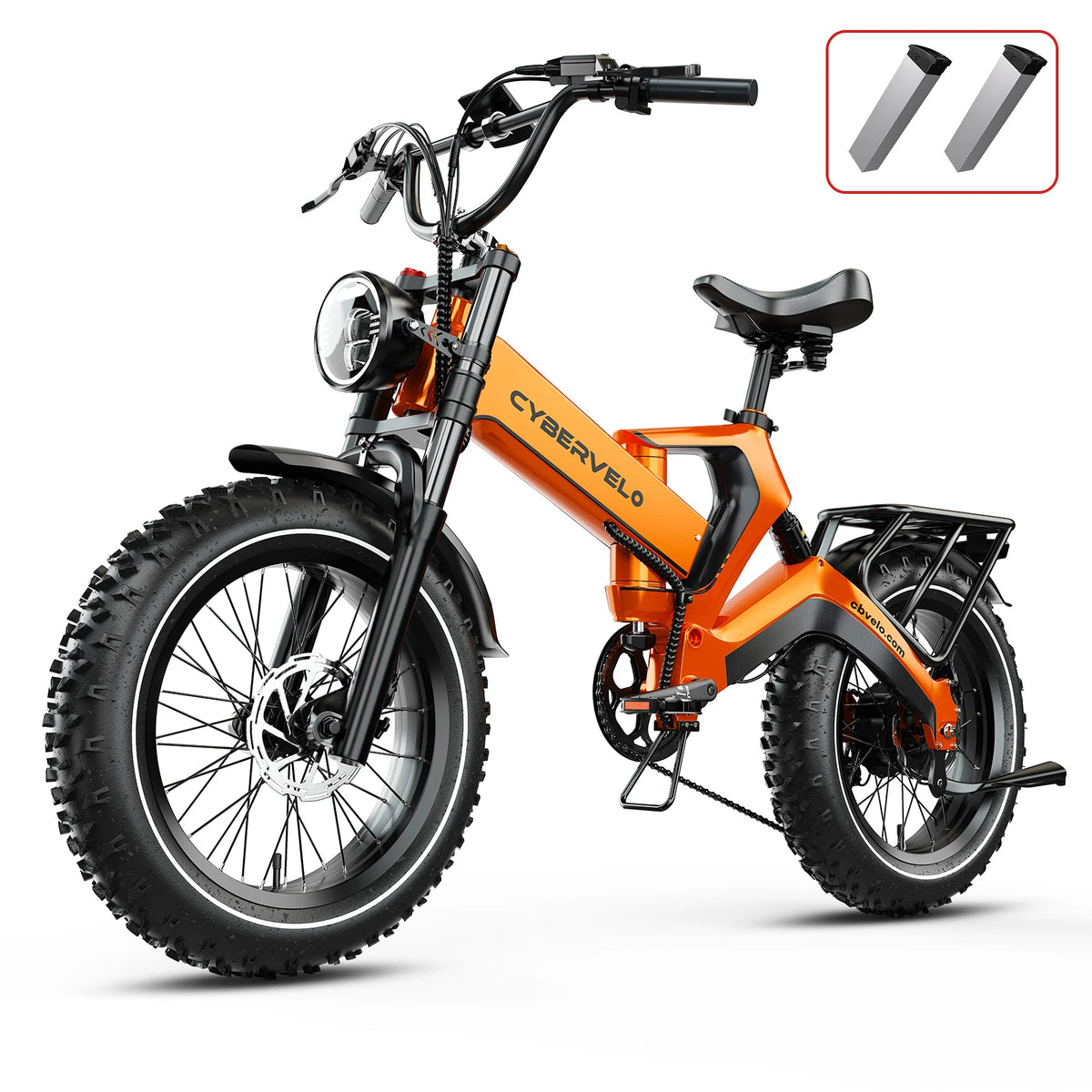 CBVELO EK6 Folding Fat Tire Electric Bike Off Road Bicycle