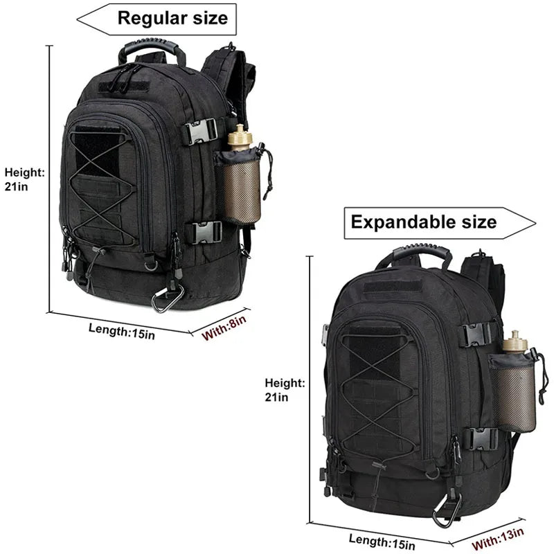 LQARMY Tactical Nylon Backpack With Large Capacity And Waterproof Design