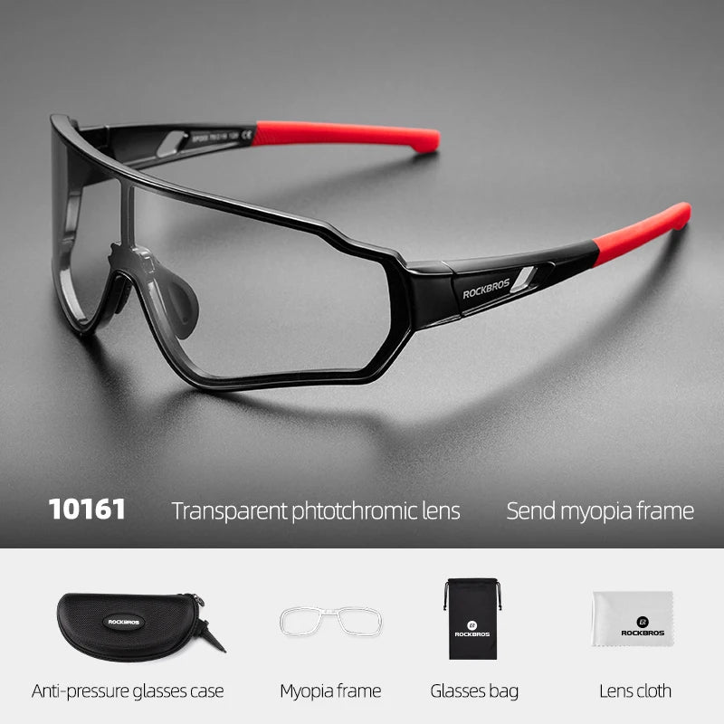 Rockbros Photochromic Polarized Outdoor Cycling Sunglasses