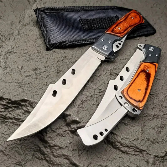 Doom Blade Swallowtail Outdoor Folding Knife With Nylon Sheath