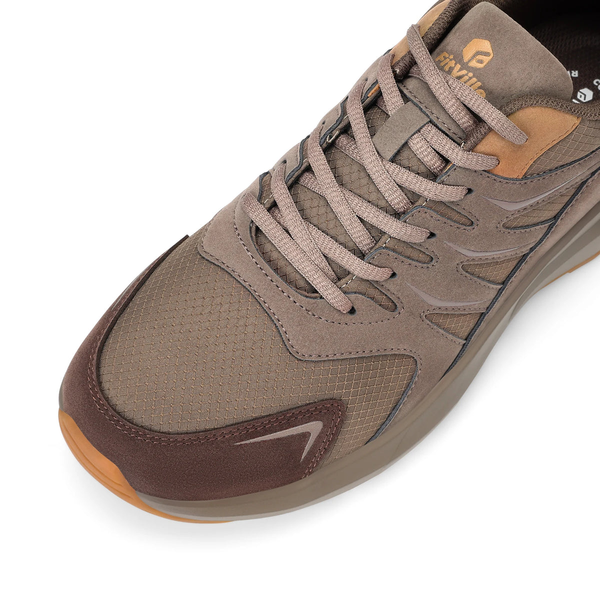 Fitville Men Wide Toe Box Lightweight Hiking Walking Athletic Shoes
