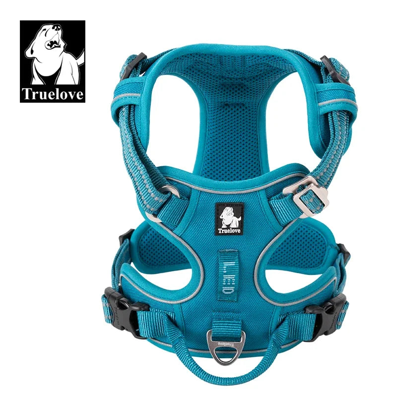 TrueLove Reflective Nylon Dog Harness No Pull Adjustable Pet Vest