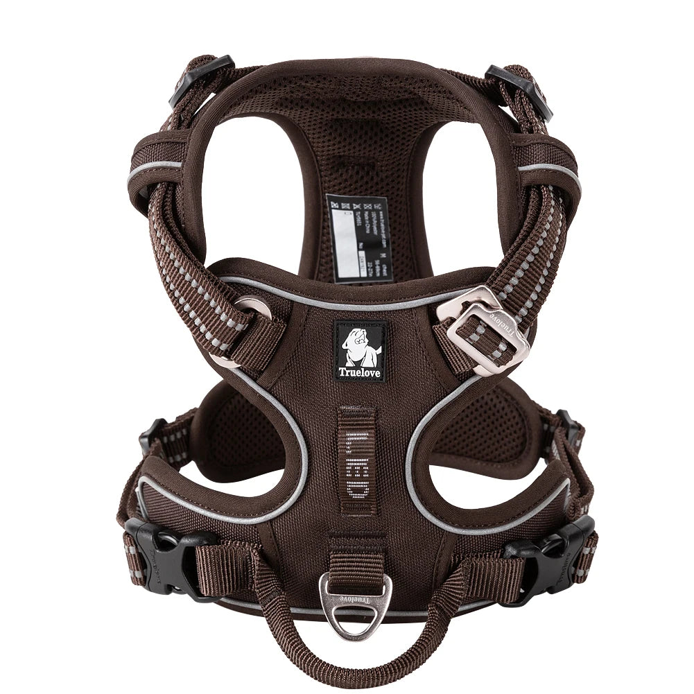 TrueLove Reflective Adjustable No Pull Dog Harness Training Vest