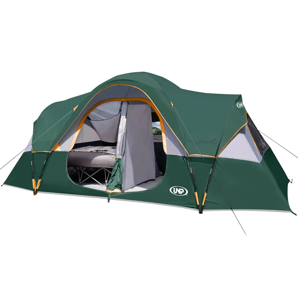 UNP Family Camping Tent With Two Rooms And Privacy Divider
