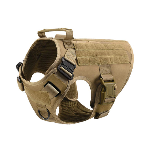 Tactical Nylon Dog Harness With Padded Support During Walks