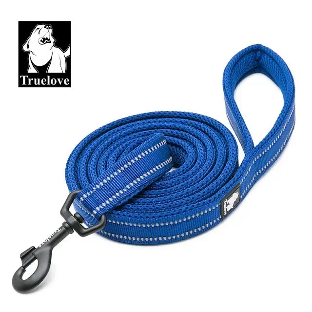 TrueLove Reflective Padded Nylon Mesh Soft Dog Walking Leash