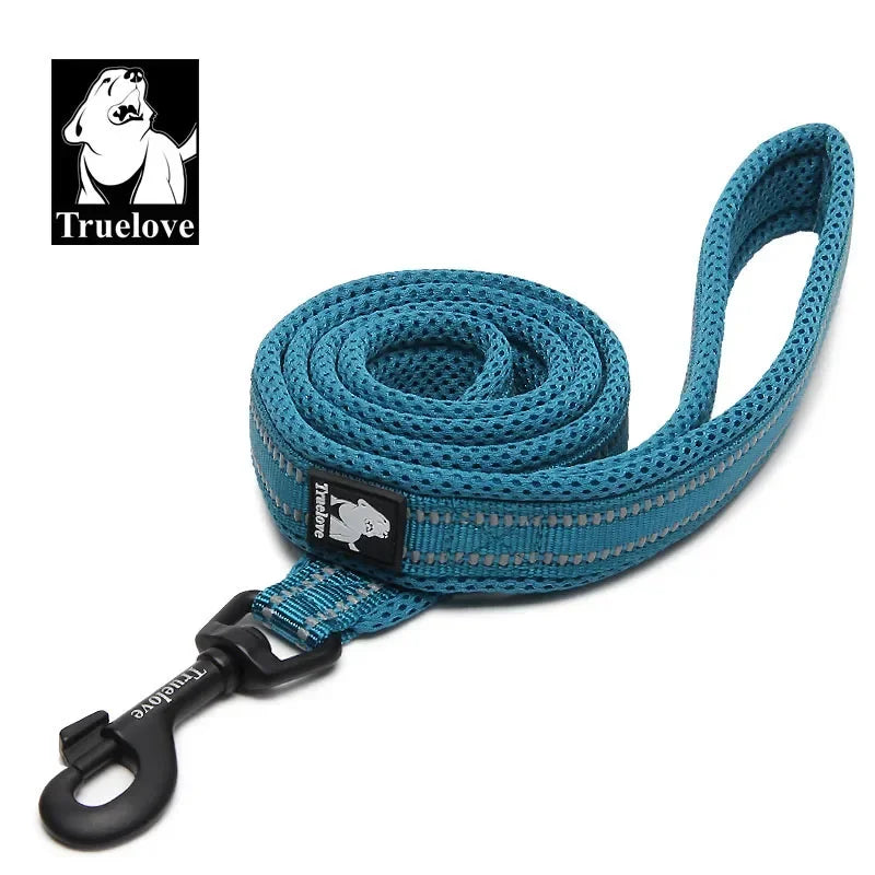 TrueLove Reflective Padded Nylon Mesh Soft Dog Walking Leash