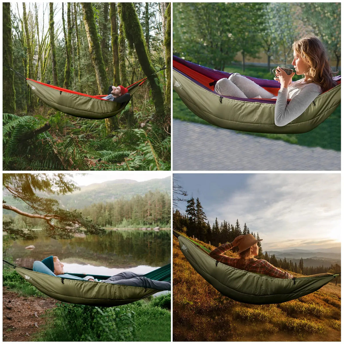 Premium Hammock Underquilt Insulated Sleeping Bag For Camping