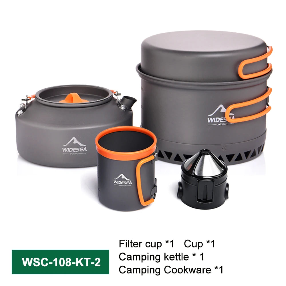 Widesea Lightweight Outdoor Camping Cookware Tableware Set