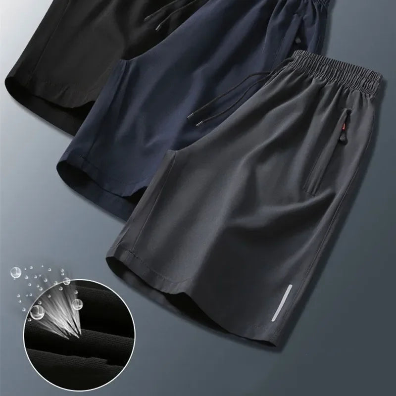 Breathable Quick Dry Ice Silk Performance Gym Shorts