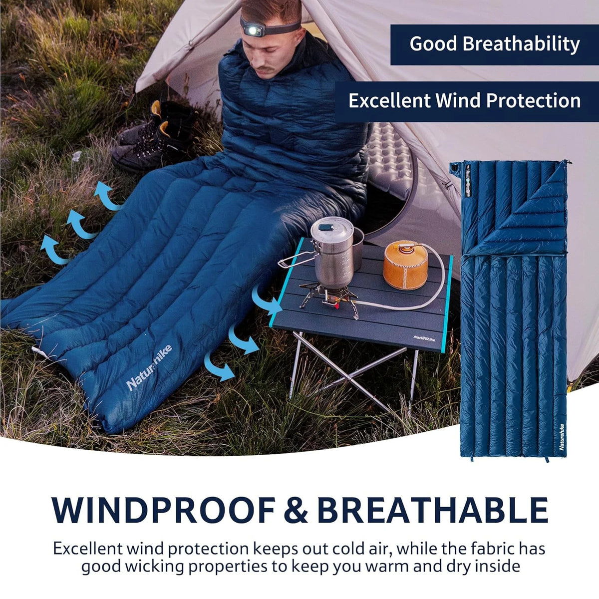 Naturehike Ultralight Backpacking Duck Down Sleeping Bag
