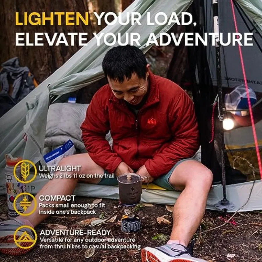 Ultra Lightweight Backpacking Tent Waterproof Single Wall One Person
