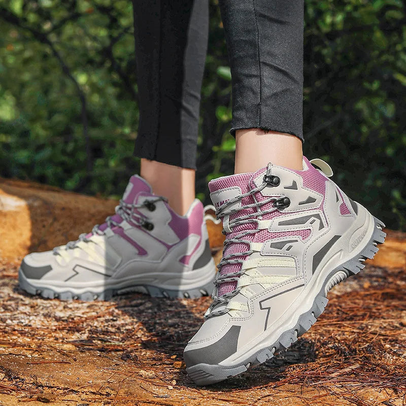Yukyguuter Waterproof Hiking Shoes Non Slip Outdoor Trekking Boots