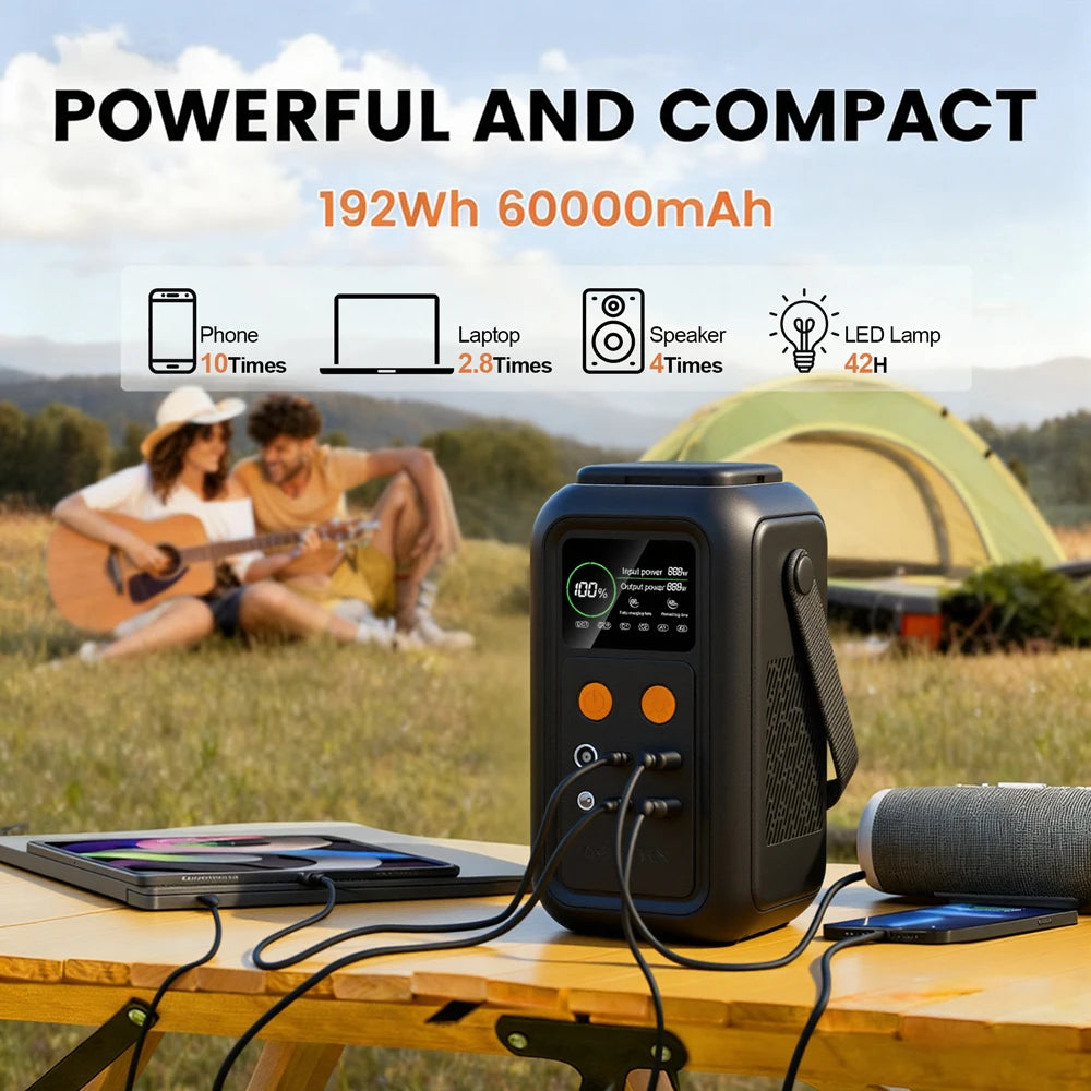 CtoliTY 200W Power Station 192Wh Lifepo4 Portable Power Bank