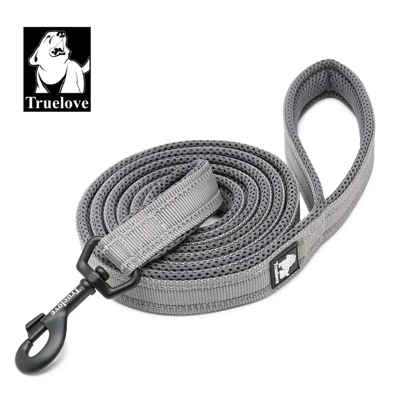 TrueLove Reflective Padded Nylon Mesh Soft Dog Walking Leash