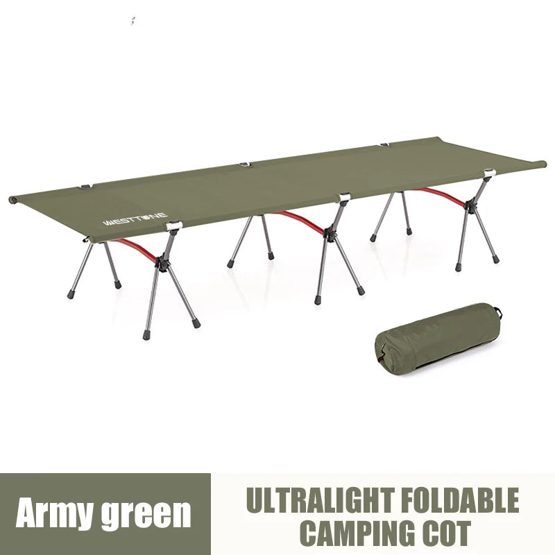 Westtune Portable Aluminum Folding Marching Bed For Camping