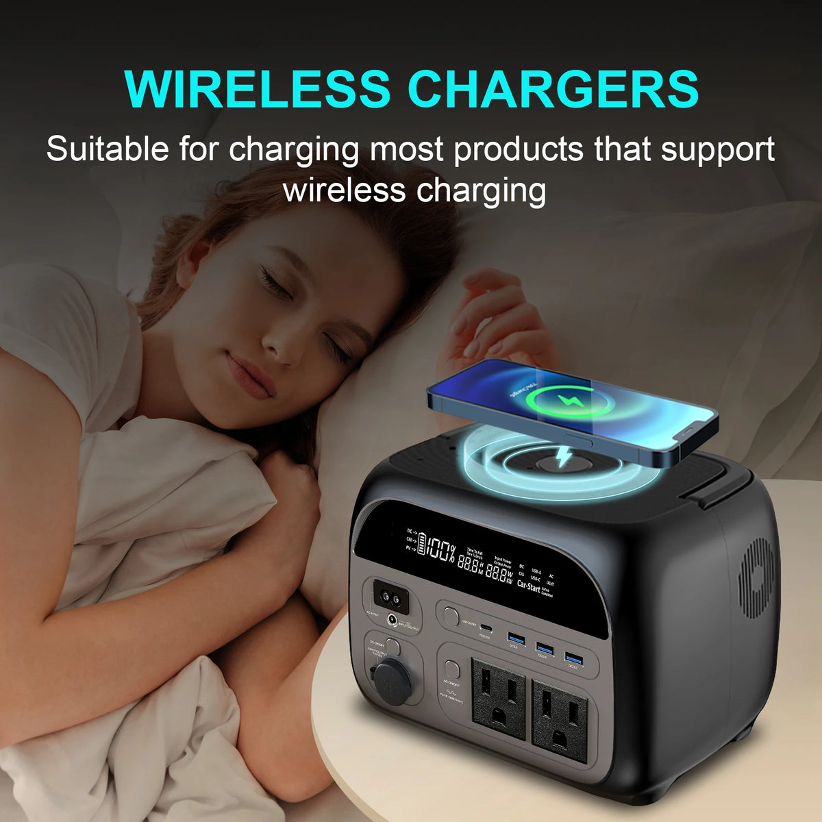 CTOLITY 500W Portable Power Station With 345Wh LiFePO4 Battery