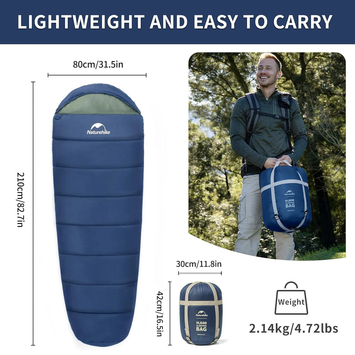 Naturehike Mummy Sleeping Bag For Camping And Indoor Use